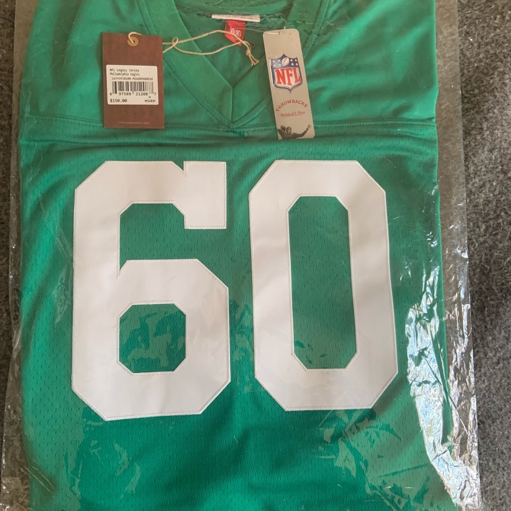 Chuck Bednarik #60 Philadelphia Eagles Throwback Jersey—Brand New, Size 40 M